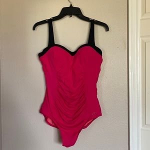 Calia by Carrie Underwood Ruched One Piece Swimsuit